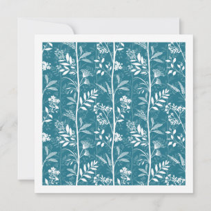 Garden Dream Elegant Modern Botanical - turquoise Card