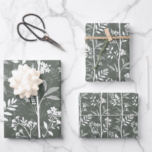 Garden Dream Refined Floral Wrapping Paper Sheet