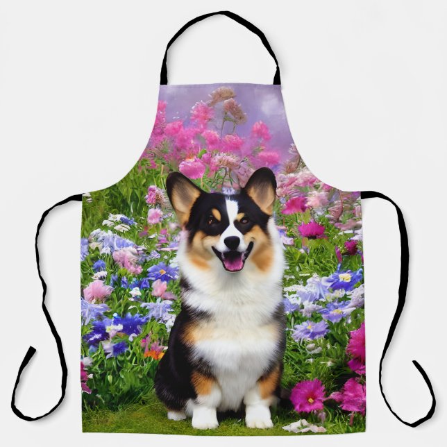 Garden Dweller Corgi Apron (Front)