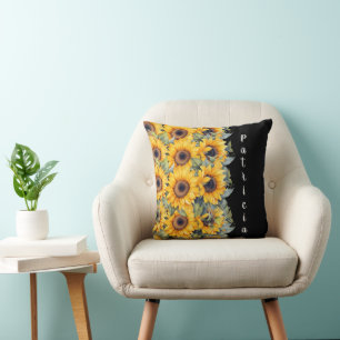 Garden Elegant Sunflower Cushion