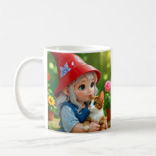 Garden Elf Cat  Coffee Mug