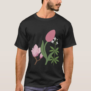 Garden Enthusiasts Colorful Magnolia Nature T-Shirt