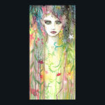 Garden Faerie Woman Abstract Pop Art Poster<br><div class="desc">"Garden Faerie" © Molly Harrison 2012 www.mollyharrisonart.com From my original watercolor and acrylic painting.</div>