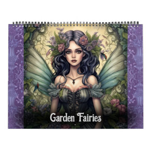 Garden Fairies by Ivy and Bat Art Calendar