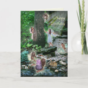 Garden Fairies (customisable) Holiday Card
