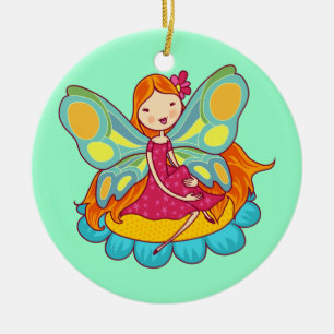 Garden Fairy Ceramic Ornament