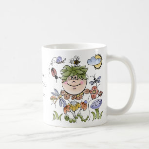 Garden Fairy Folk Art Baby Boy's Coffee Mug