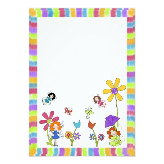 Garden Fairy Invitations