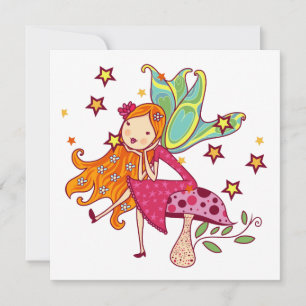 Garden Fairy on Mushroom