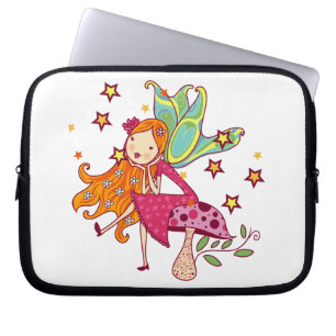 Garden Fairy on Mushroom Laptop Sleeve