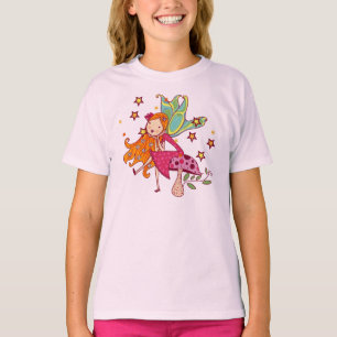 Garden Fairy on Mushroom T-Shirt