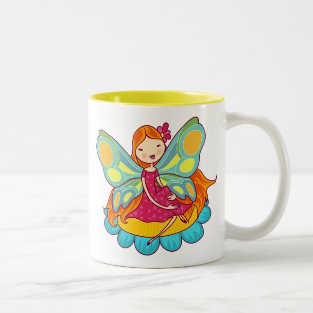 Garden Fairy Two-Tone Coffee Mug (Right)