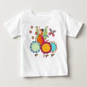 Garden Fairy With Flowers Baby T-Shirt