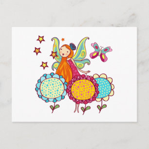 Garden Fairy With Flowers Postcard