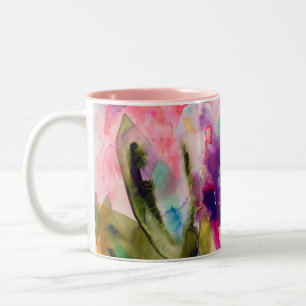 garden fantasy Two-Tone coffee mug
