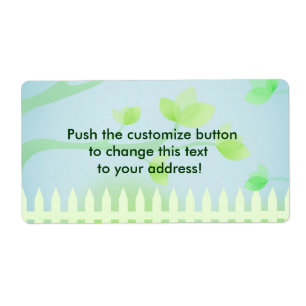 Garden fence - address labels