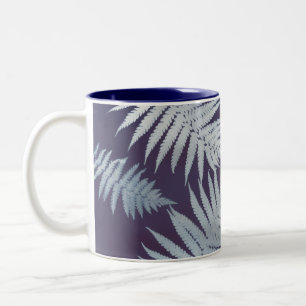 Garden Fern Blue Coffee Mug