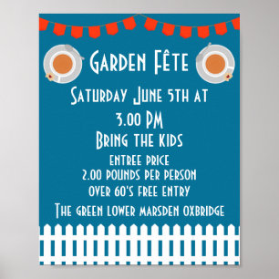Garden Fete Invitation Poster