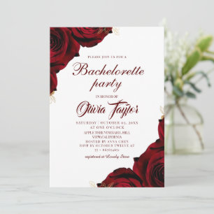 Garden Floral Bachelorette Party Invitation