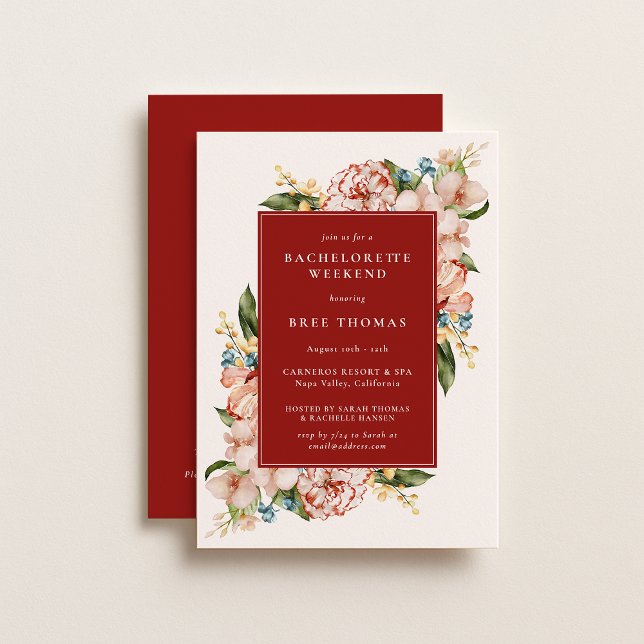 Garden Floral Bachelorette Weekend Invitation (Creator Uploaded)