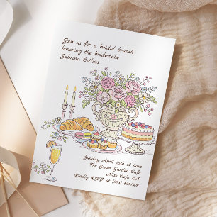 Garden Floral Bridal Brunch Bridal Shower Invitation