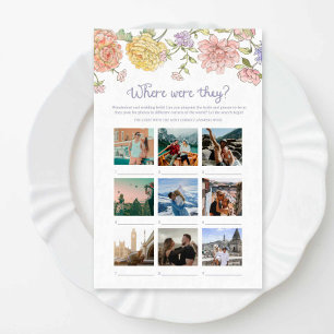 Garden Floral Bridal Shower Where were they game