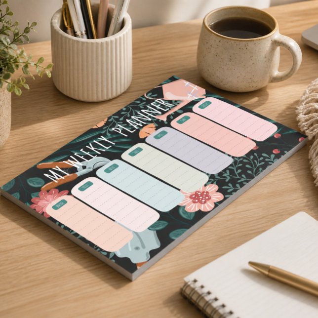 Garden Floral Monthly Planner Notepad | 40 Page (Creator Uploaded)
