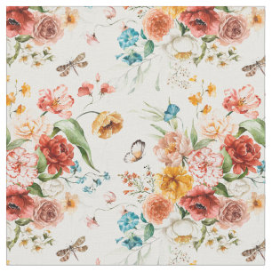 Garden Floral Pattern Fabric