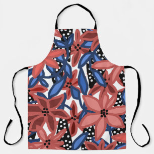 Garden Floral Tropical Design by © Cathy Thompson Apron
