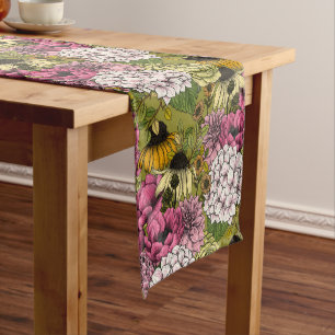 Garden florals 2 short table runner