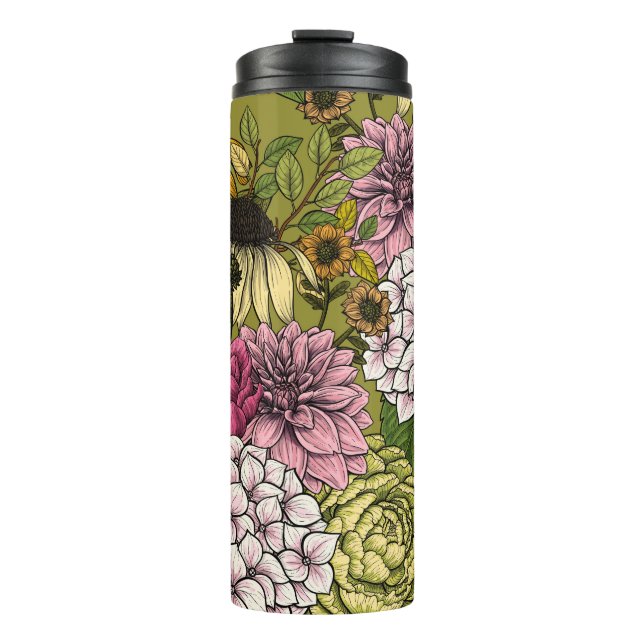 Garden florals 2 thermal tumbler (Front)