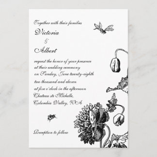 Garden Florals Wedding Invitation