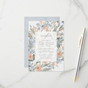 Garden Flourish Reception Insert Card