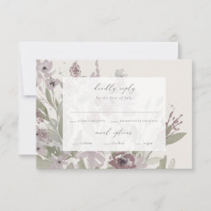 Garden Flourish RSVP with Menu
