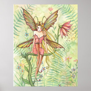 Garden Flower Fairy Poster Print