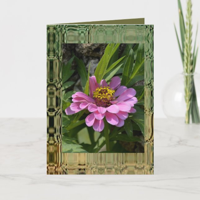 Garden Flower Greeting Card-Blank Card (Front)