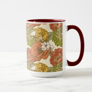 Garden Flower Pattern Mug