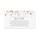 Garden Flower Please Bring A Recipe Enclosure Card