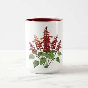 Garden Flower - Scarlet Sage Mug