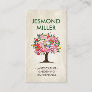 Garden Flower Tree Business Card