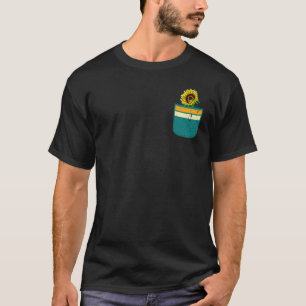 Garden Flower Yellow Sunflower Aesthetics Pocket S T-Shirt