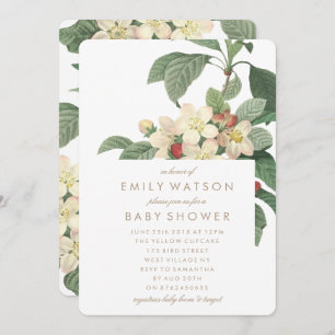 Garden Flowers Baby Shower Invitation