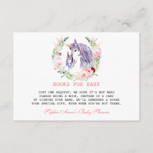 Garden Flowers Bloom  Baby Shower Enclosure Card