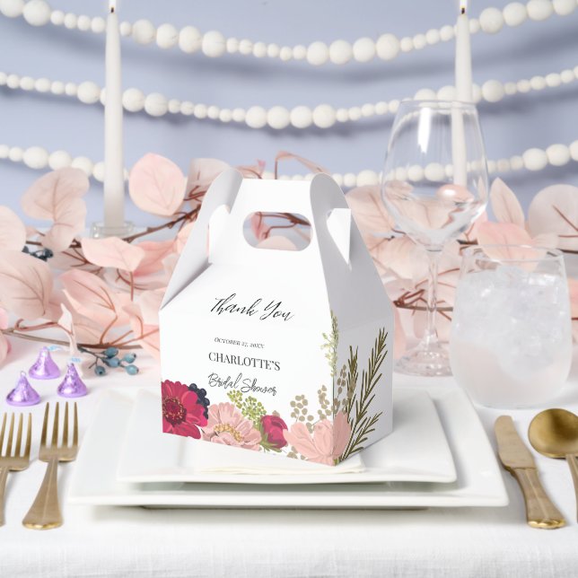  Garden Flowers Bridal Shower Thank You Favour Favour Box (Wedding)