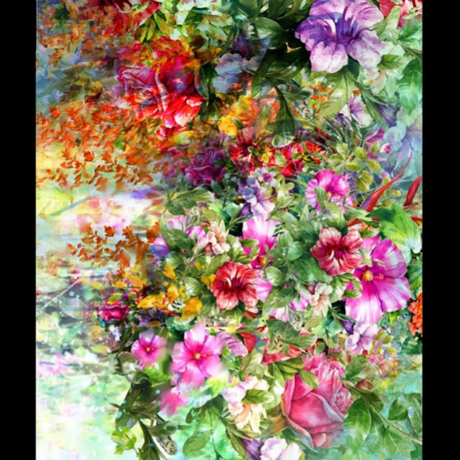 Garden Flowers  Case-Mate iPhone Case (Watercolor painting of a variety of flowers, including roses, petunias, and other blossoms.)