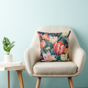Garden Flowers Colours Cushion