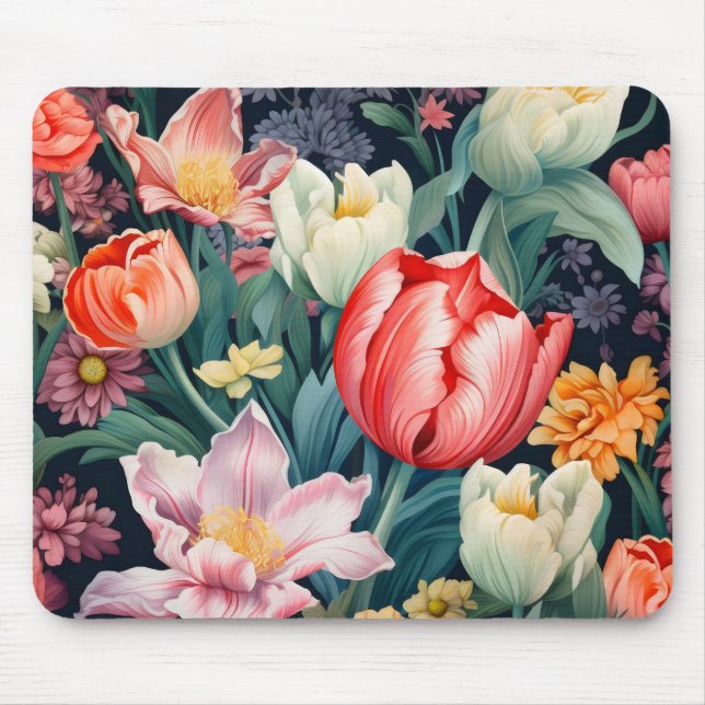Garden Flowers Colours Mouse Pad (Front)