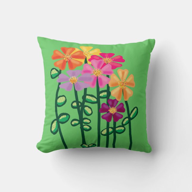 Garden Flowers Cushion (Front)