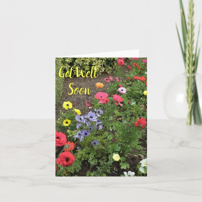 Garden Flowers In Bloom Card (Front)