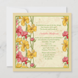 Garden Flowers Invitation